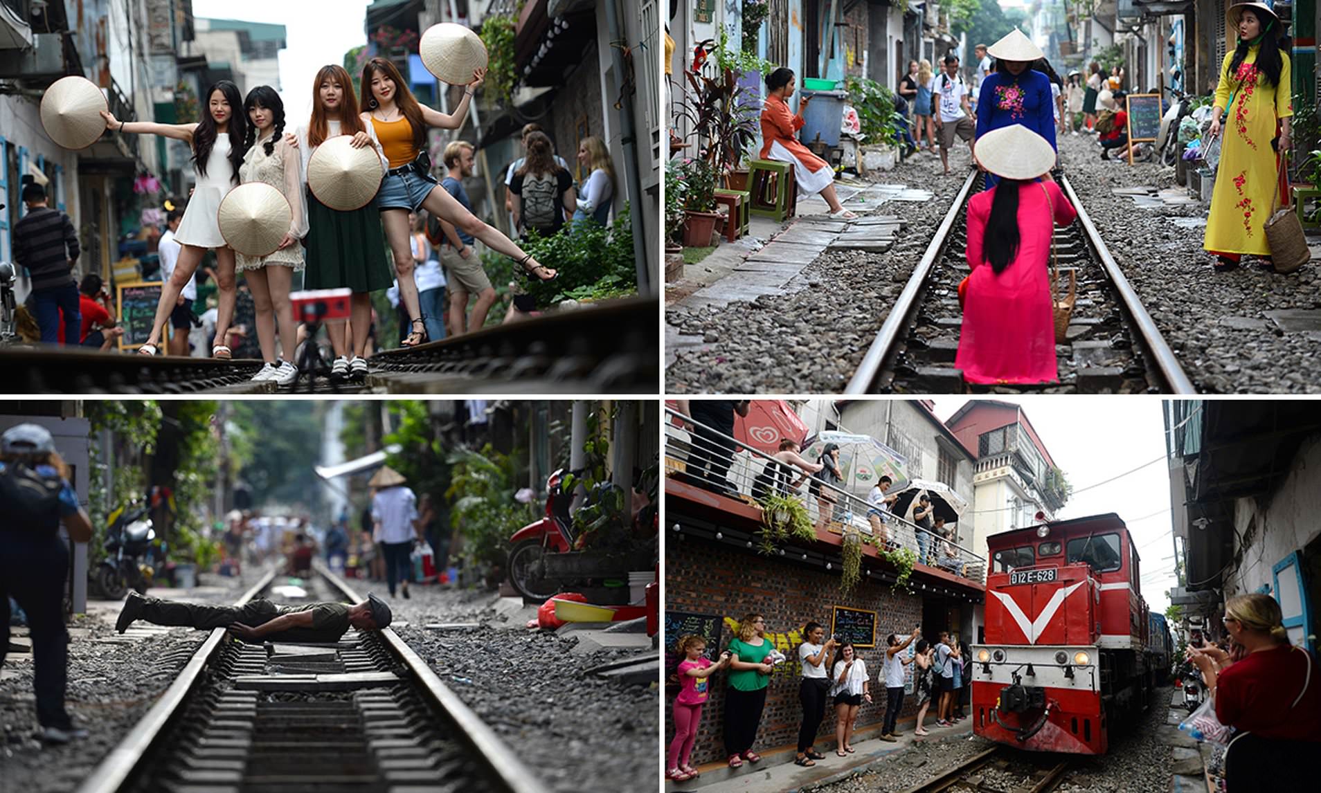 الحكومة تقرر إغلاق شارع القطار الشهير في هانوي أمام السياح
