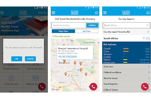 تطبيق جديد لشركة  إيه آي جي ترافيل يعزز تأمين السفر من خلال ميزة أمان GeoSure